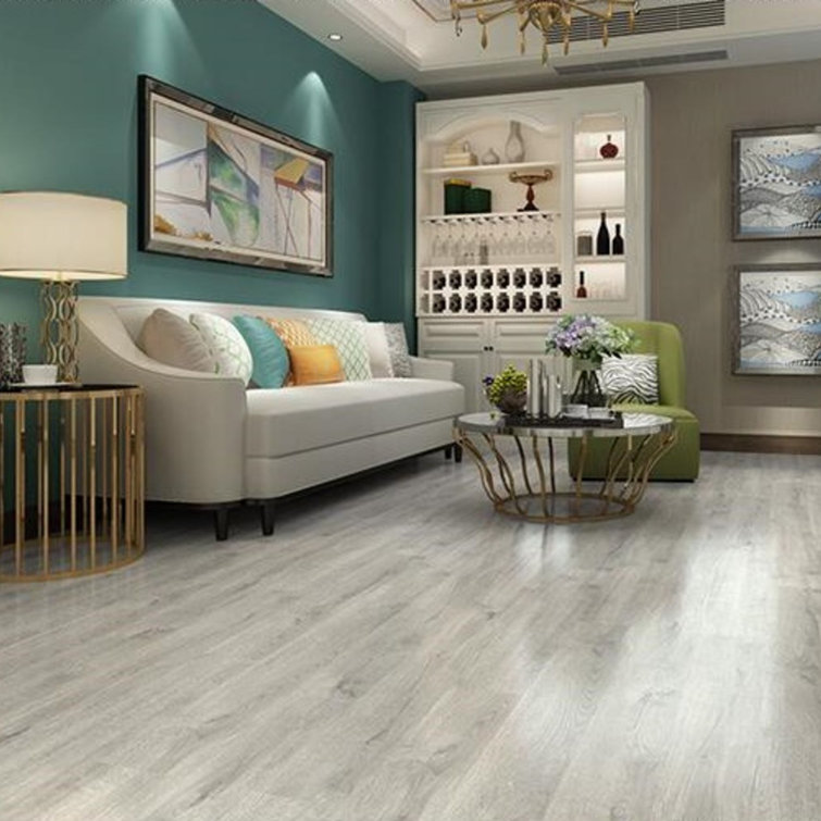 Porpora 6" x 36" Peel and Stick Vinyl Wall Paneling in Light Gray